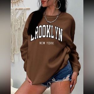 Brooklyn New York Oversized Sweatshirt